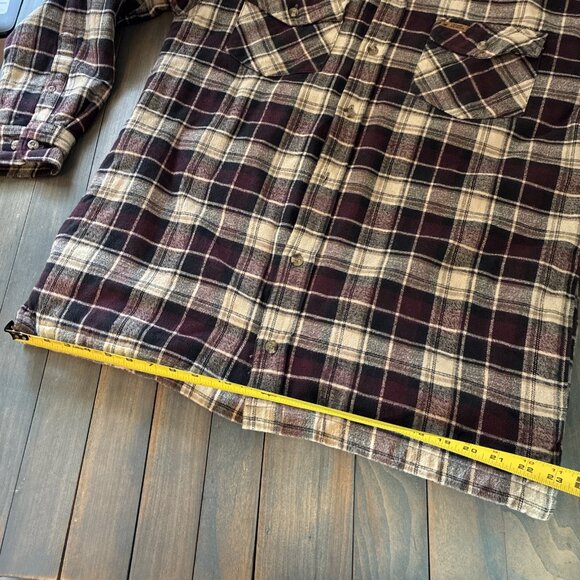 Gander Mountain Guide Series Heavy Flannel Shirt Jacket Shacket - Size M (INS) - Picture 8 of 10